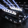 Laser cannon battery